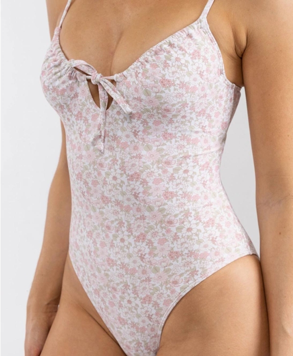 Rhythm - Bouquet Tie Front One Piece