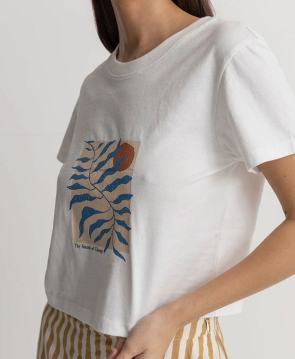 Rhythm - Fern Vintage Crop Crew Tee