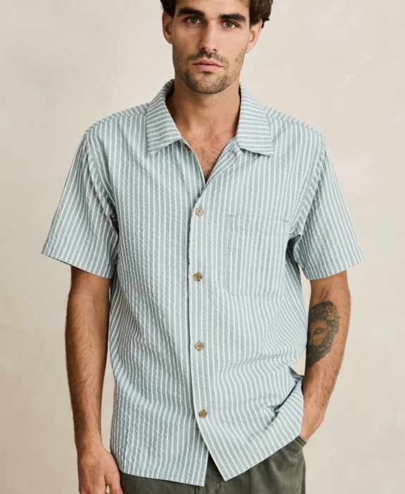 Rhythm - Seersucker Stripe SS Shirt