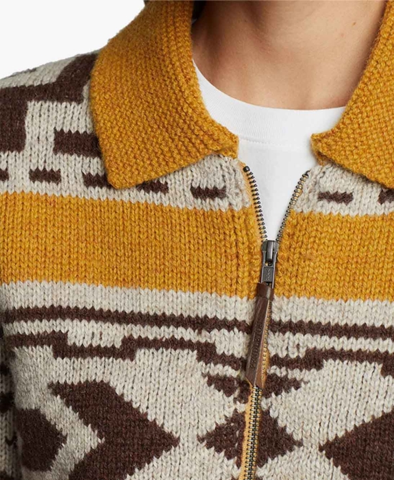 Pendleton - Graphic Shetland Zip Sweater