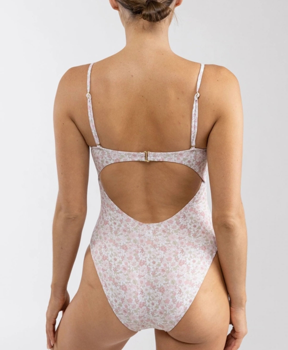 Rhythm - Bouquet Tie Front One Piece