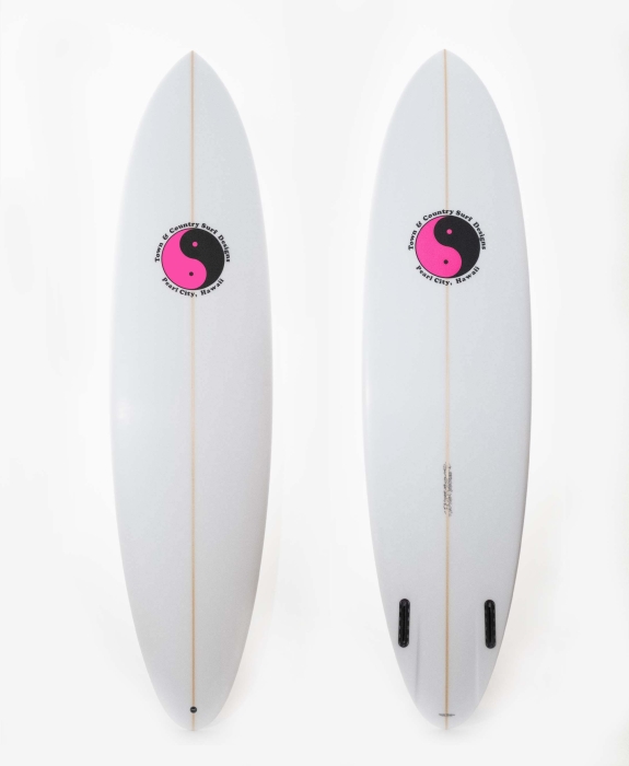 Town & Country Surfboards - Fantastic Acid Mid Length Twin Channel 7'3