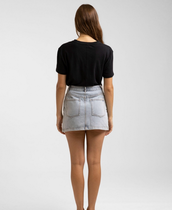 Rhythm - Classic A-Line Denim Skirt