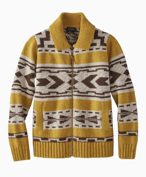 Pendleton - Graphic Shetland Zip Sweater