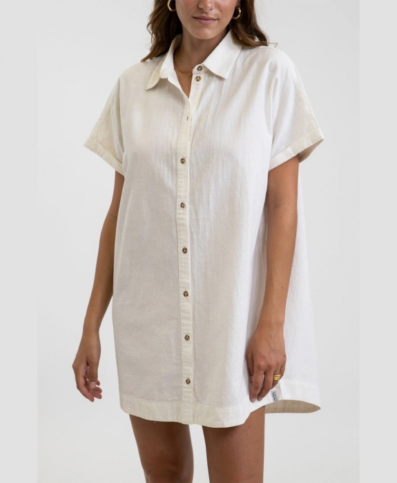 Rhythm - Classic Linen Shirt Dress