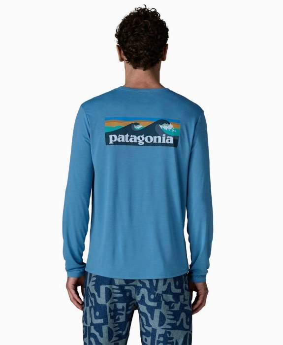Patagonia - M's L/S Cap Cool Daily Shirt - Boardshort Logo