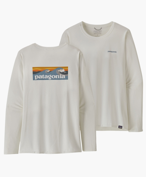 Patagonia - W's LS Cap Cool Daily Graphic Shirt - Waters