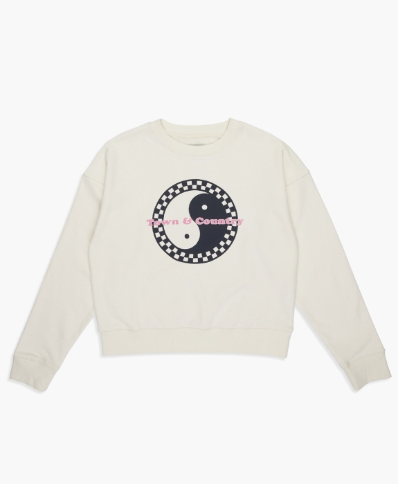Town & Country Surfboards - Women Checky Crew Sweat
