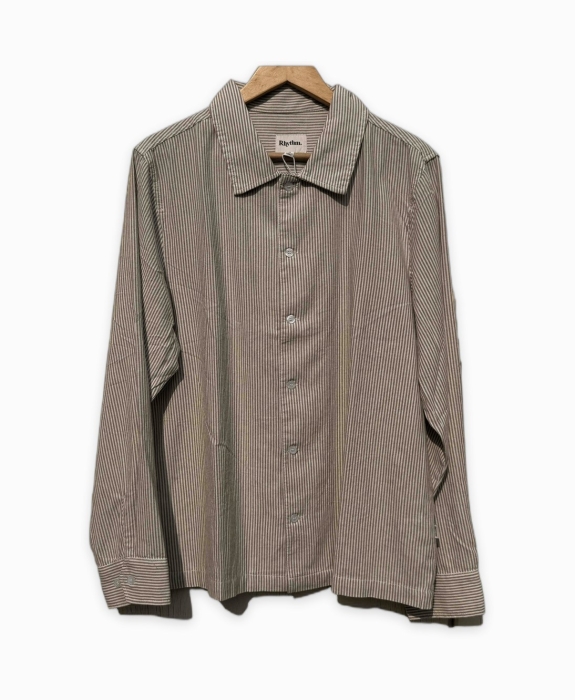 Rhythm - Bank Stripe LS Shirt