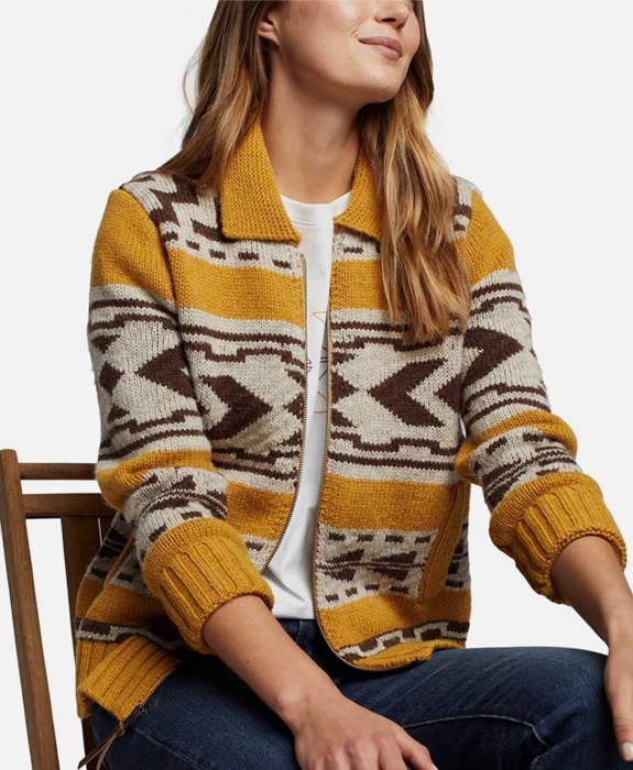 Pendleton - Graphic Shetland Zip Sweater