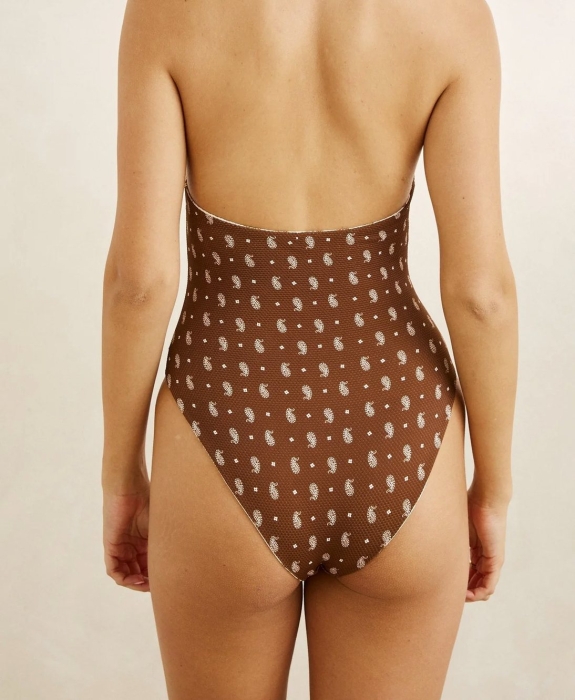 Rhythm - Sandy Reversible Halter Neck One Piece