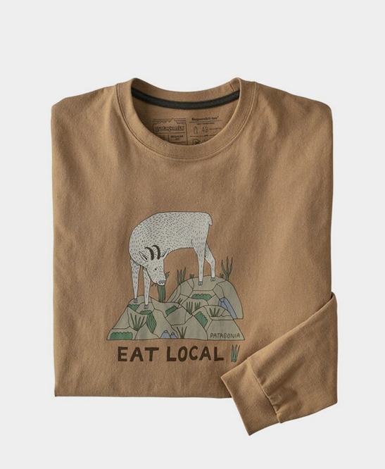 patagonia eat local shirt