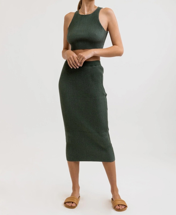 Rhythm - Hamilton Knit Midi Skirt