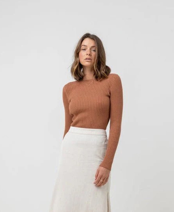 Rhythm - Classic Knit LS Top