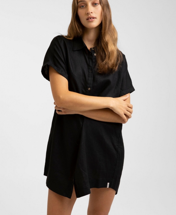 Rhythm - Classic Linen Shirt Dress