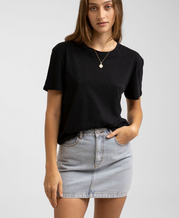 Rhythm - Classic A-Line Denim Skirt