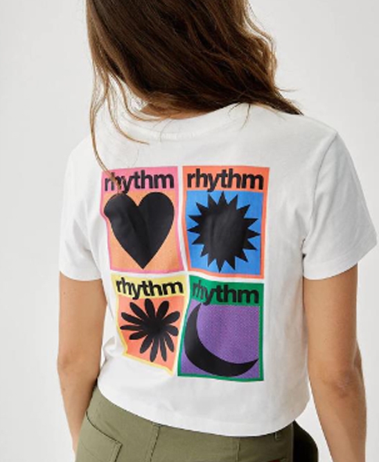 Rhythm - Factory Vintage Crop Crew Tee