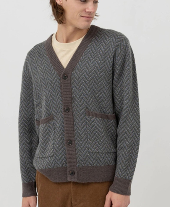 Rhythm - Mohair Herringbone Cardigan