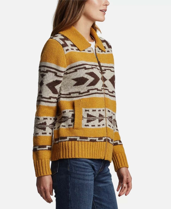 Pendleton - Graphic Shetland Zip Sweater