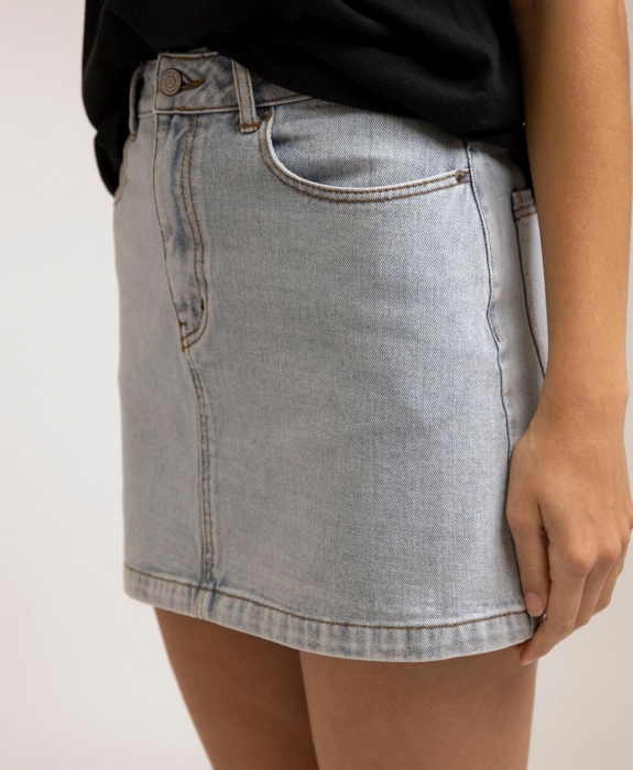 Rhythm - Classic A-Line Denim Skirt