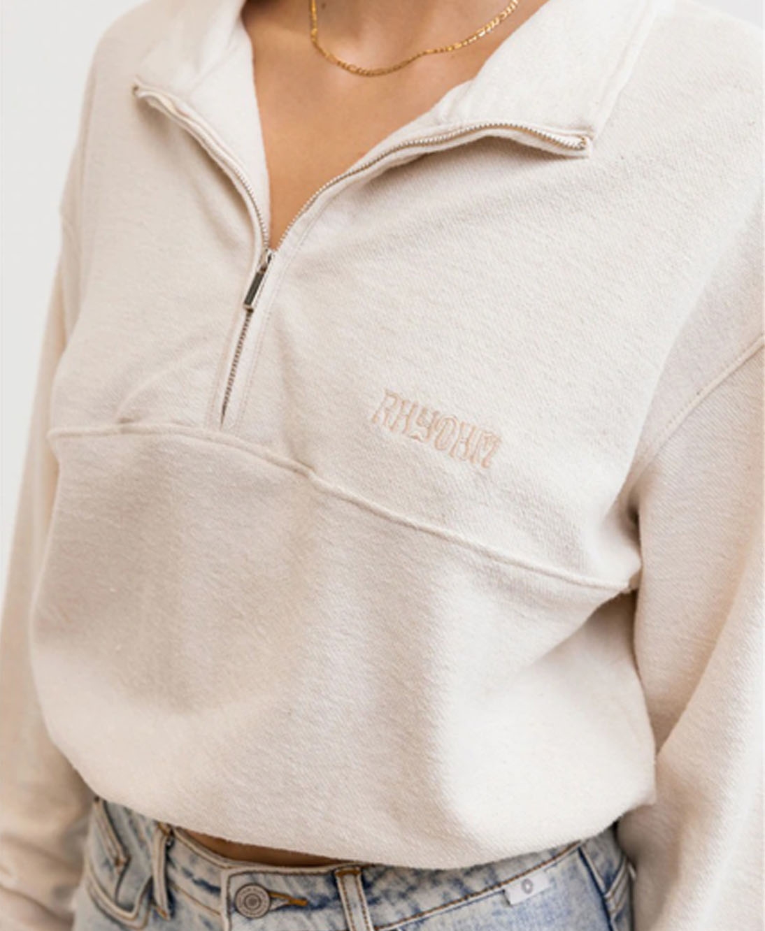 Rhythm - Reverse Terry ¼ Zip Fleece Sweat