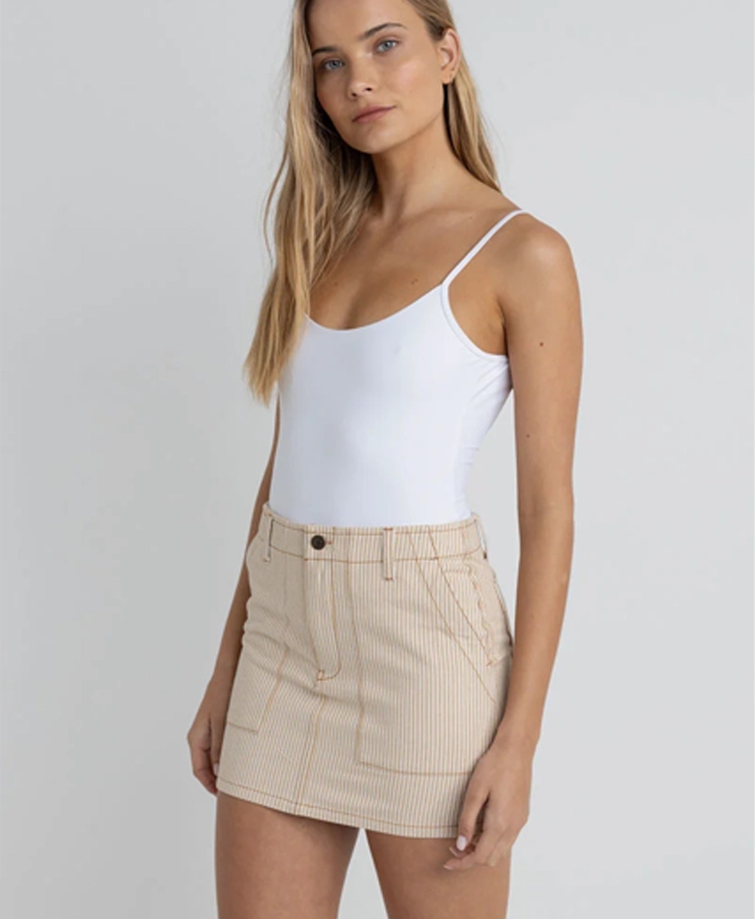 Rhythm - Willa Stripe Mini Skirt