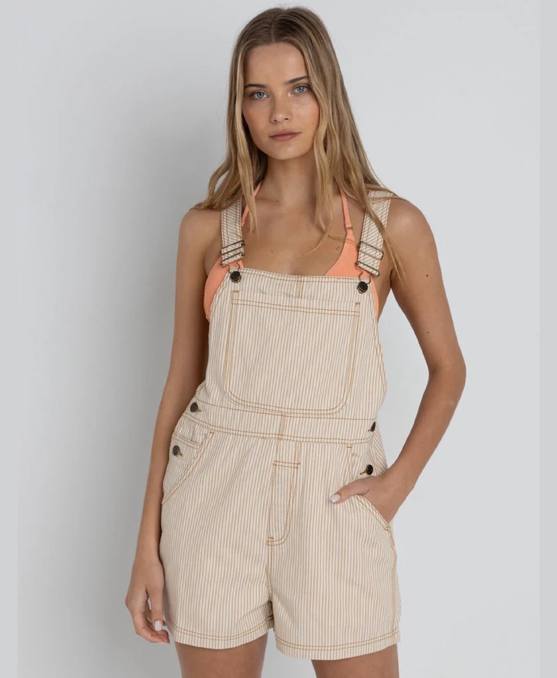 Rhythm - Willa Stripe Short Overall