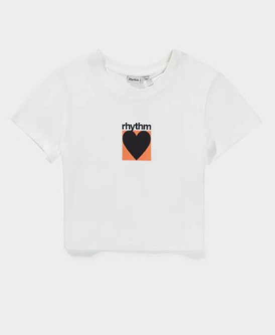 Rhythm - Factory Vintage Crop Crew Tee