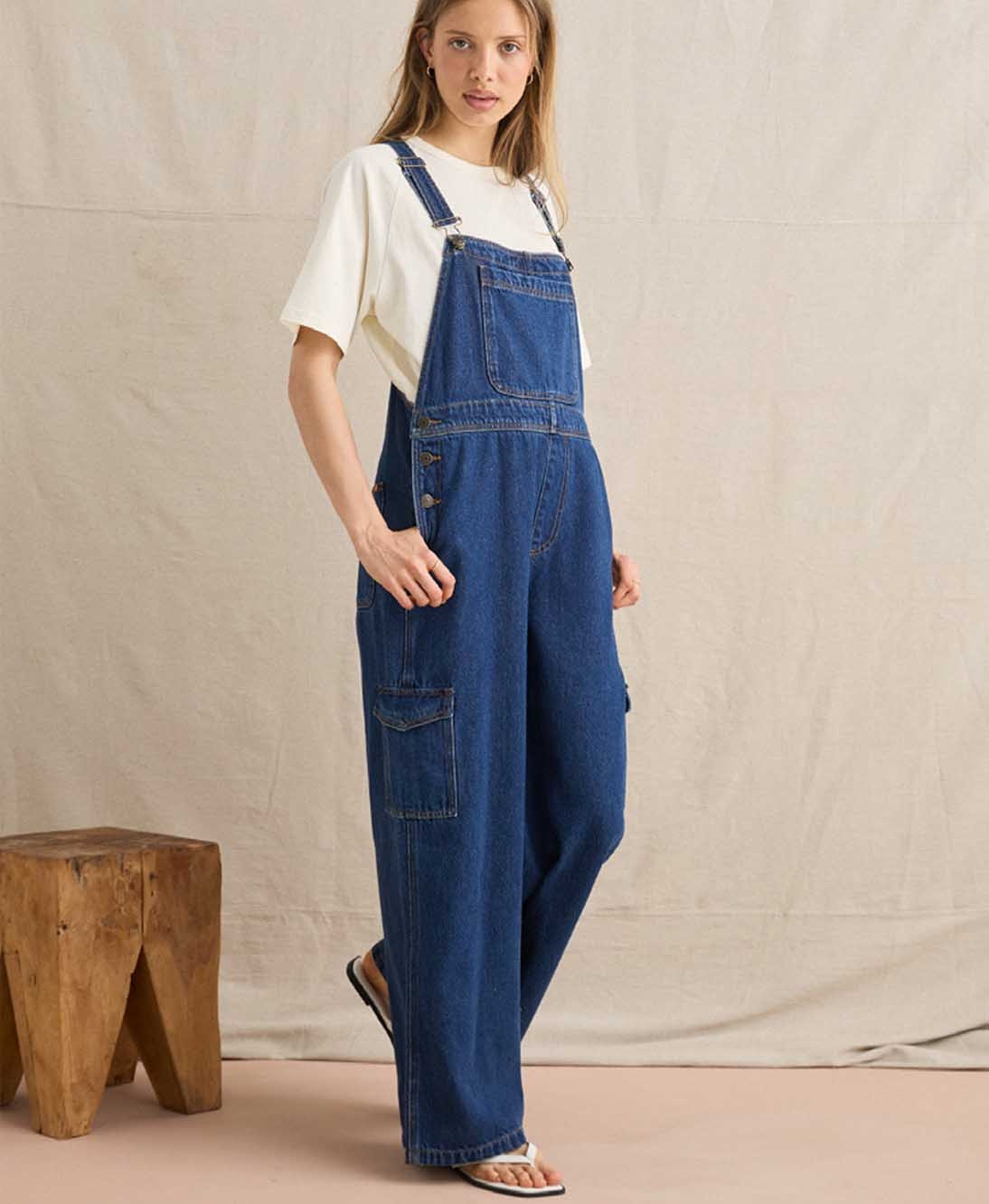 Rhythm - Charlie Wide Leg Cargo Dad Overall