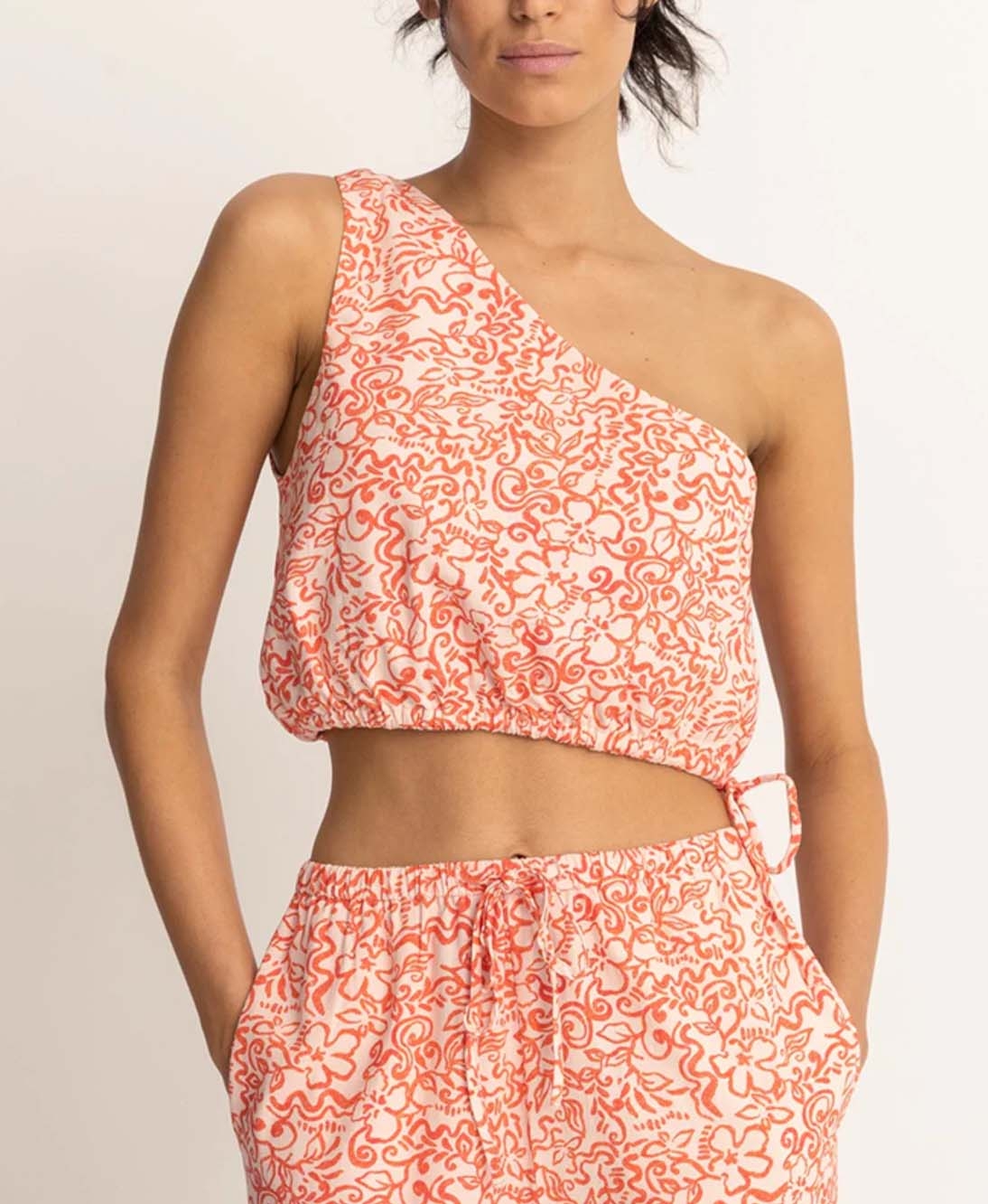 Rhythm - Islander Floral One Shoulder Top